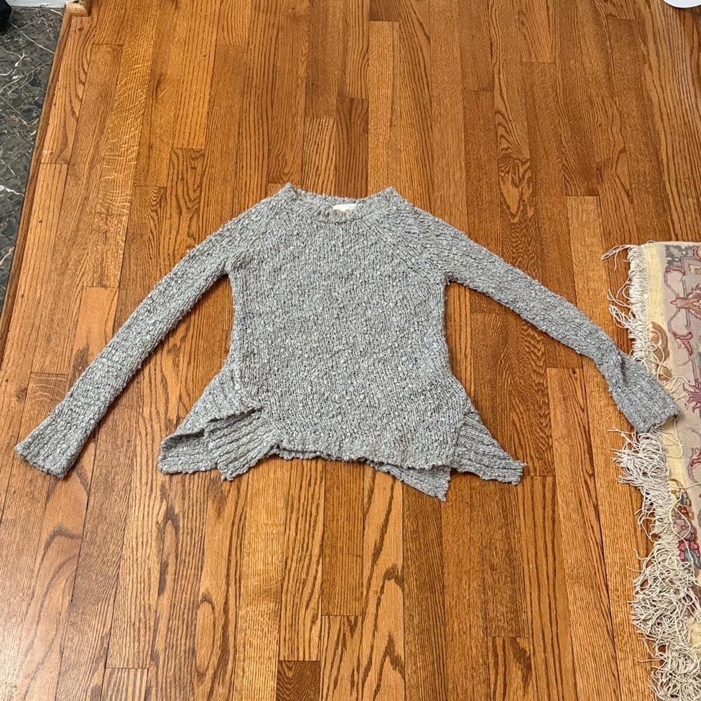 Zara Charcoal Textured Knit Top